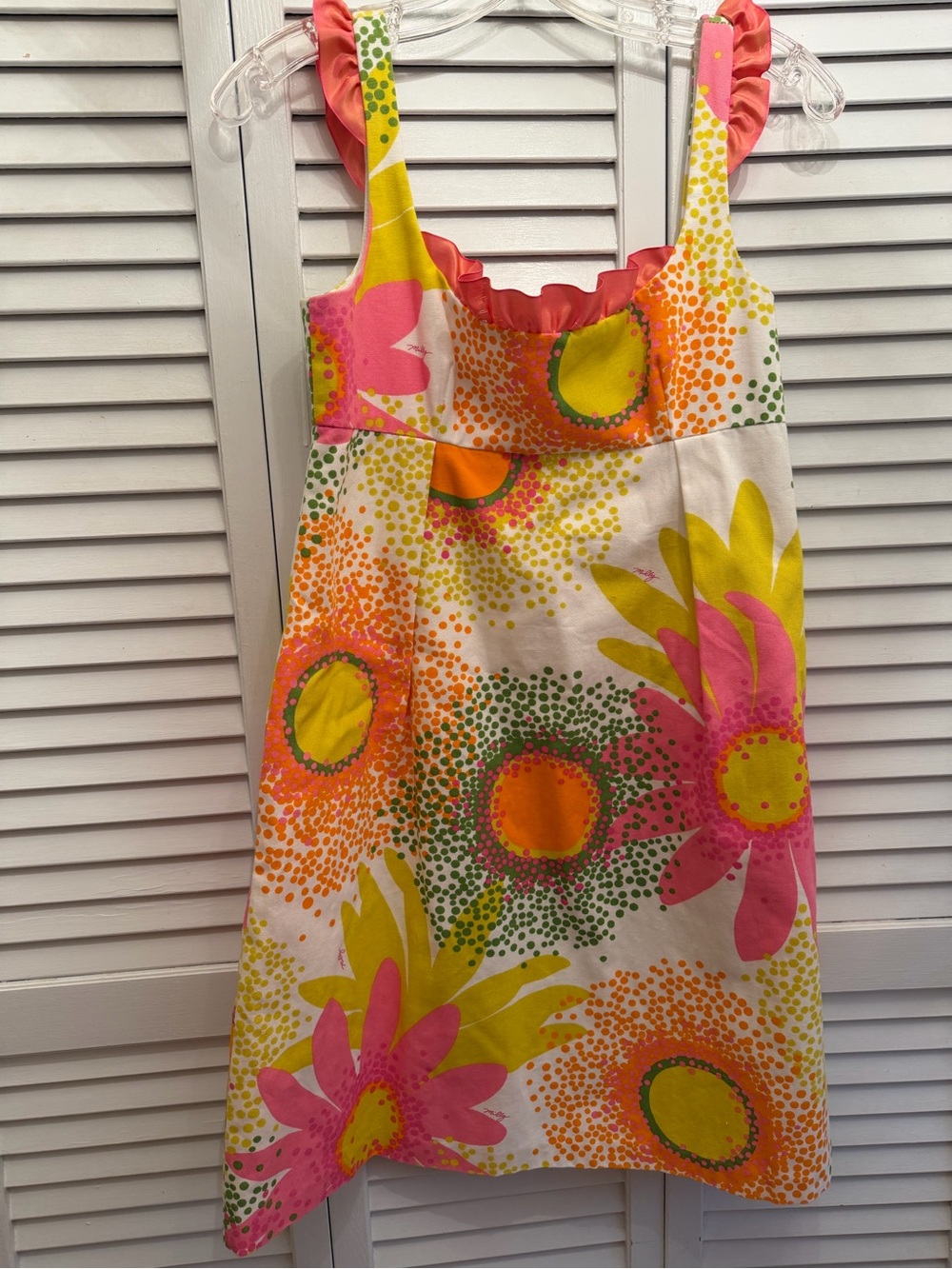 Milly Bright Floral Sundress in Pink, Yellow & Orange